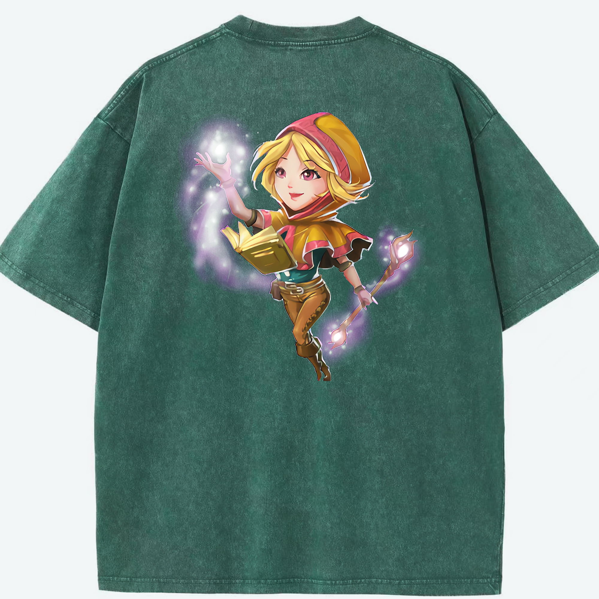 リーグ・オブ・レジェンド League of Legends LOL 綿100% ヴィンテージ風 半袖Tシャツ（背面プリント）
